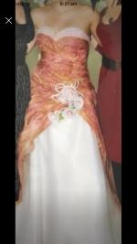 Stunning couture strapless wedding dress